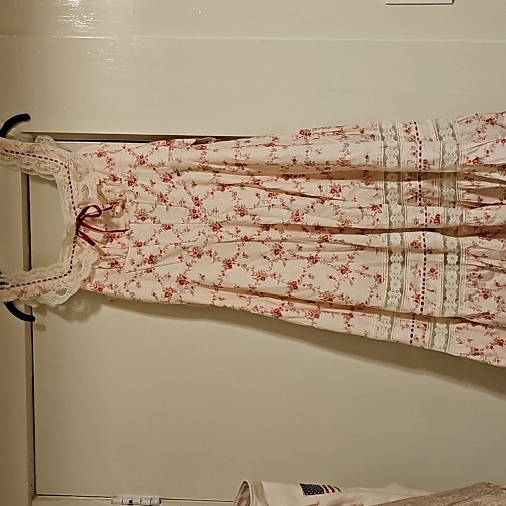 NWT lacemade red garnet corset dress